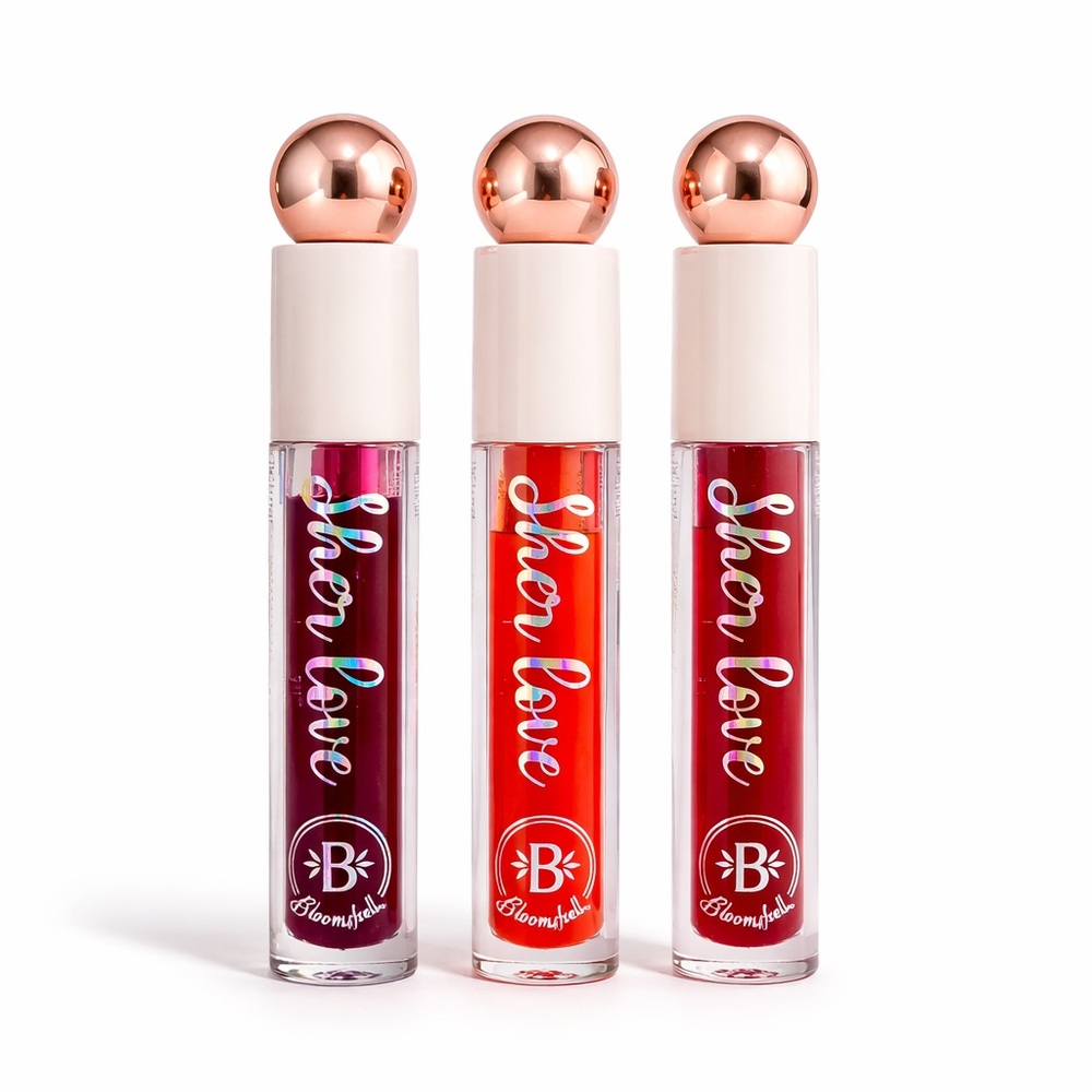 Gloss Trio Set — Boutique Lip Gloss | Rose Gold Cap Shine Lip Love Collection